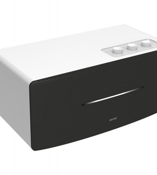EDIFIER D12 white - Стационарная Bluetooth-стереоколонка с полностью деревянным корпусом