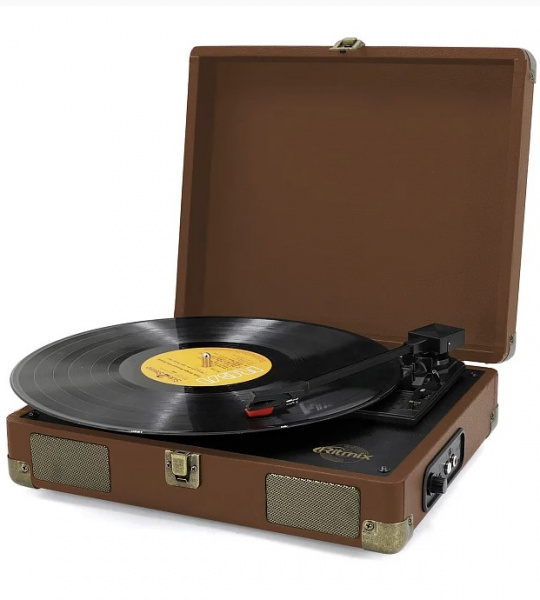 RITMIX LP-100 Brown leather - Проигрыватель виниловых дисков